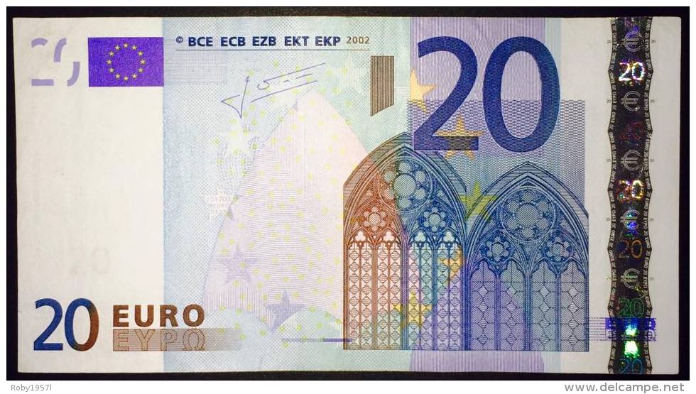 Banconota 20 € Circolata SERIE S.  J017D3 ( Vera Rarità) - 20 Euro
