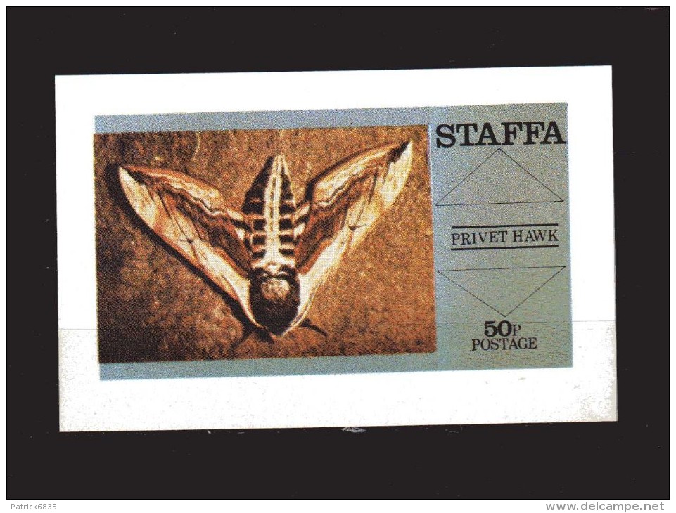 STAFFA  ** -  Bloc, Papillon - Mariposas.  MNH - Cinderellas