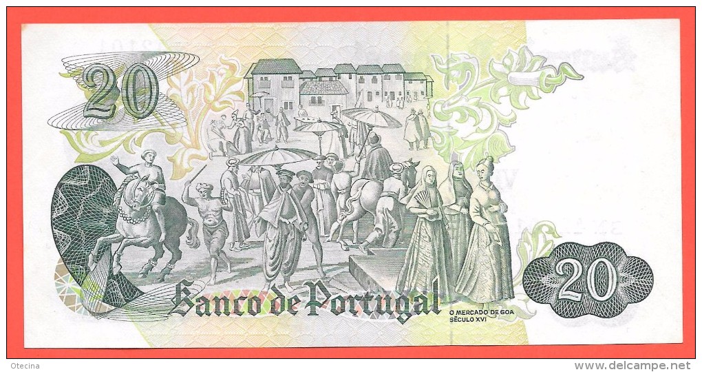 # PORTUGAL 20 Escudos Chapa 8 27/07/1971 AUNC - Portugal