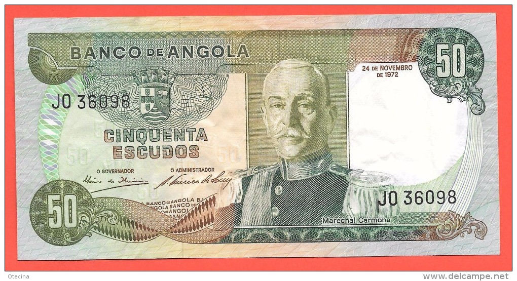 ANGOLA 50 Escudos 24 Novembre 1972 P100 TTB - Angola