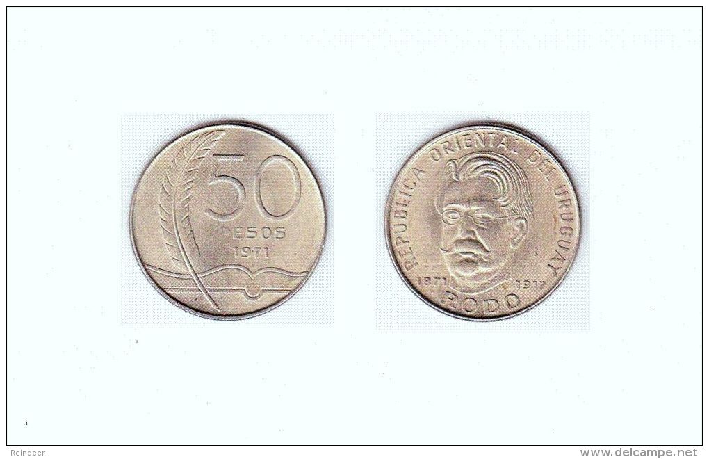 ® URUGUAY 1970-1973: LOTE De 4 Monedas - Níquel - Uruguay