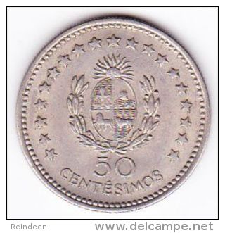 ® URUGUAY 1960: LOTE de 6 monedas - níquel y bronce