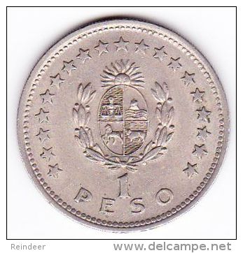 ® URUGUAY 1960: LOTE de 6 monedas - níquel y bronce