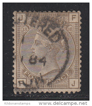 Great Britain 1880-83 Cancelled, Plate 18, Sc# , SG 160 - Used Stamps