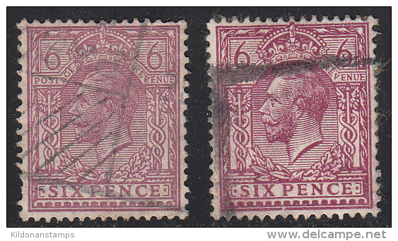 Great Britain 1912-24 Cancelled, See Desc, Sc# , SG 384-385 - Oblitérés