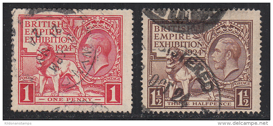Great Britain 1924 Cancelled, Sc# , SG 430-431 - Used Stamps