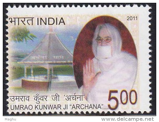 India MNH 2011, Umrao Kunwar Ji Archana, Jainism, Mask, - Neufs