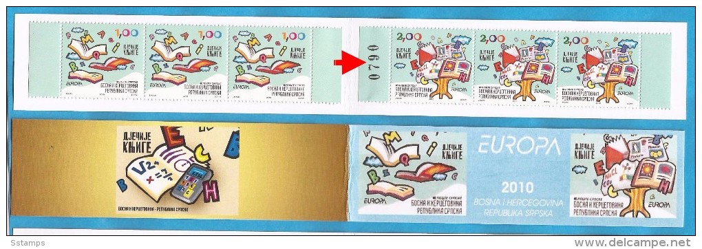 2010 493-94 A EUROPA CEPT BOSNIEN HERZEGOWINA REPUBLIKA SRPSKA HEFTCHEN KINDERBUECHER    SELTEN  MNH - 2010