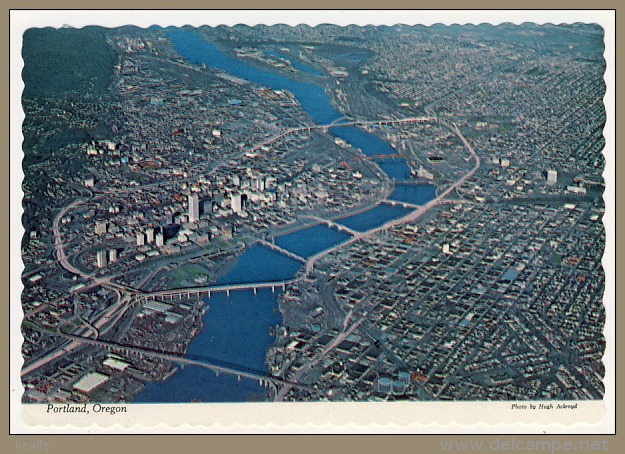 Aerial View Of The City Portland Oregon - Portland