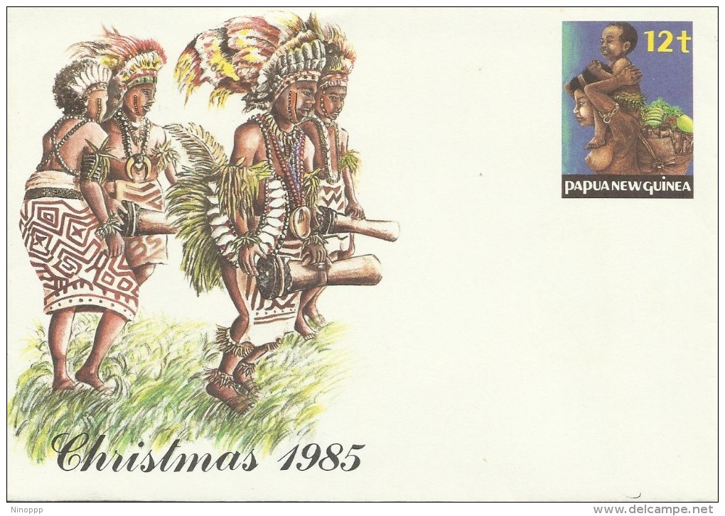 Papua New Guinea  1985 Christmas Prepaid Envelope Mint - Papua New Guinea