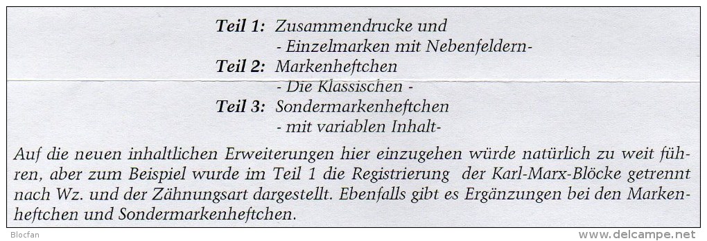 Zusammendrucke Markenhefte Und SMH Katalog 1-3 DDR 2015 New 75€ RICHTER Se-tenant + Booklet Special Catalogue Of Germany - Autres & Non Classés