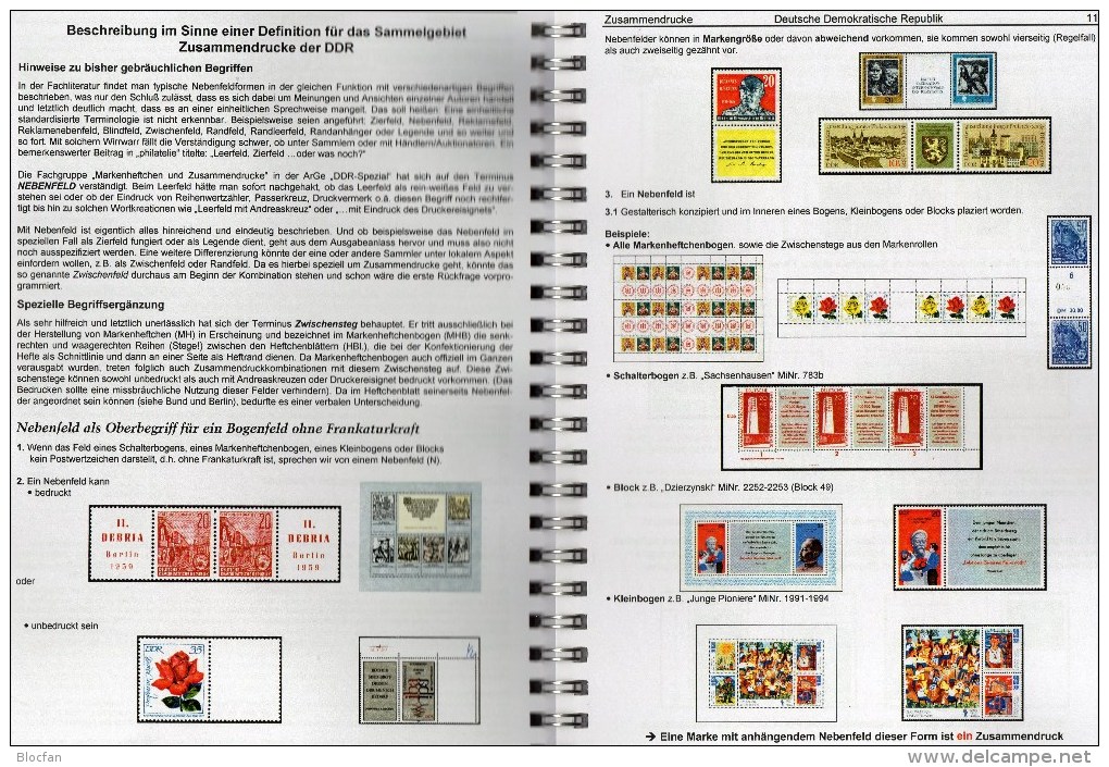 Zusammendrucke Markenhefte und SMH Katalog 1-3 DDR 2015 new 75€ RICHTER se-tenant + booklet special catalogue of Germany