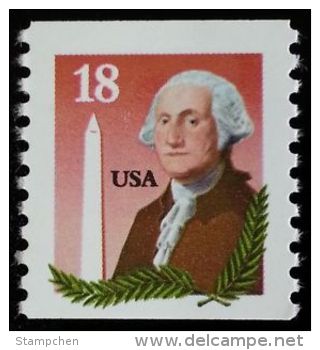 1985 USA George Washington & Monument Coil Stamp Sc#2149 Post Famous - George Washington