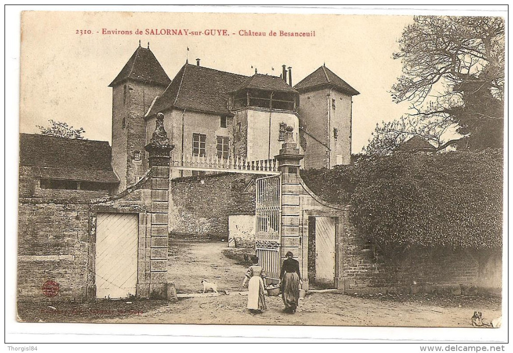 § PROMO § 71 - Environs De SALORNAY SUR GUYE Château De Besanceuil Animée écrite - Altri & Non Classificati