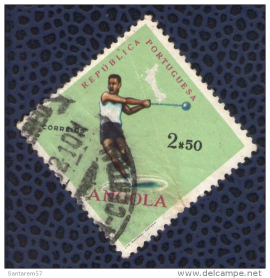 Angola 1962 Oblitéré Rond Used Sport Hammer Throwing Lancer De Marteau - Angola