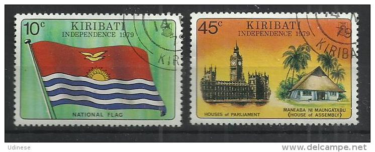 KIRIBATI 1979 - INDEPENDENCE - CPL. SET - USED OBLITERE GESTEMPELT USADO - Kiribati (1979-...)