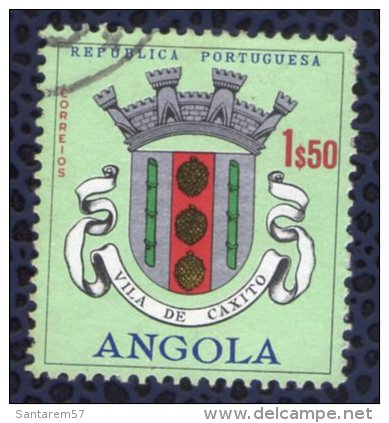 Angola 1963 Oblitéré Rond Used Blason De La Ville Vila De Caxito - Angola