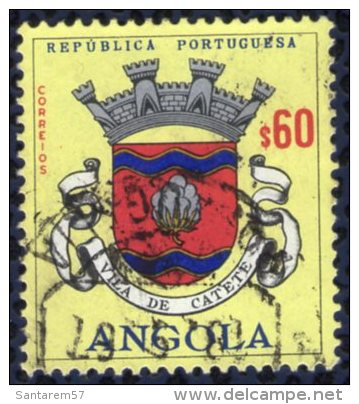Angola 1963 Oblitéré Rond Used Blason De La Ville Vila De Catete - Angola