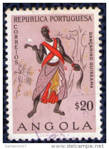 Angola 1957 Oblitéré Rond Used Dancer Danseur Dançarino Quissama - Angola