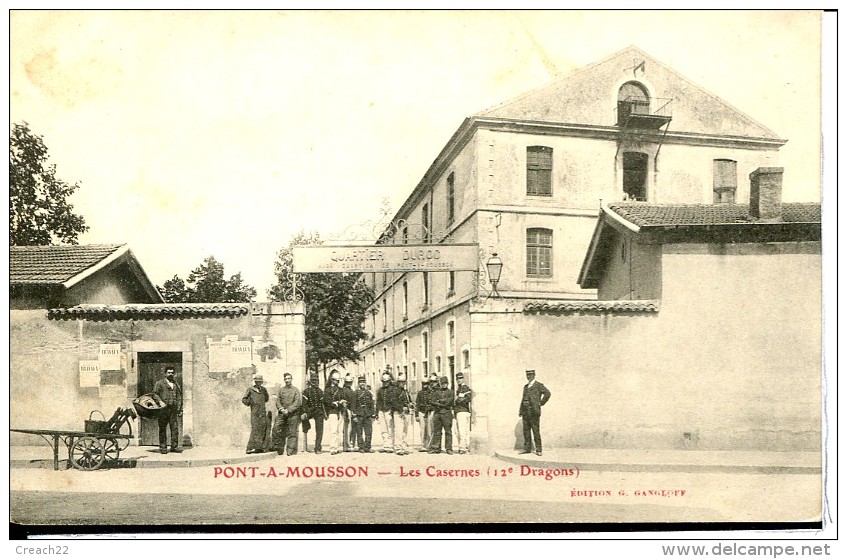 Dpt 54 Pont à Mousson Casernes Du 12e Dragon Quartier Duroc - Sonstige & Ohne Zuordnung