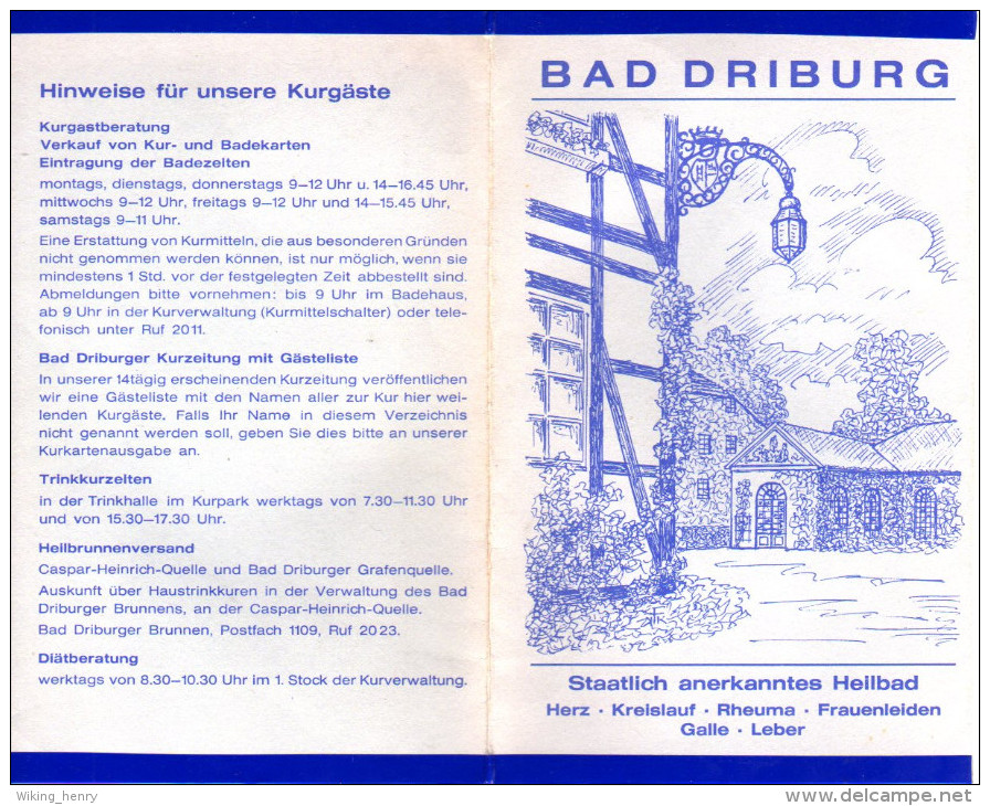 Bad Driburg - Kurmappe Von 1979 - Bad Driburg