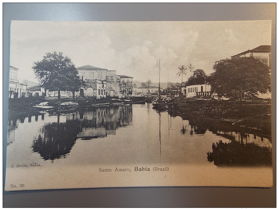 Cpa Postcard BRAZIL - Brésil BAHIA Santo Amaro - Salvador De Bahia