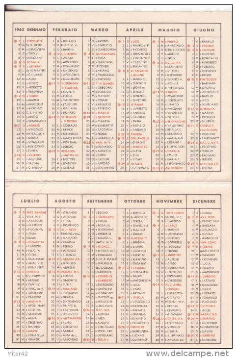 31-Calendarietto Casa Di Redenzione Sociale-Milano-Niguarda- 1962-Religione: Gesù-Ottime Condizioni - Small : 1961-70