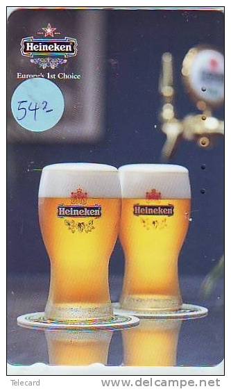 Télécarte JAPON * HEINEKEN BIER BIERE (542) KIRIN * TELEFONKARTE * JAPAN PHONECARD  * BEER * CERVEZA * - Reclame