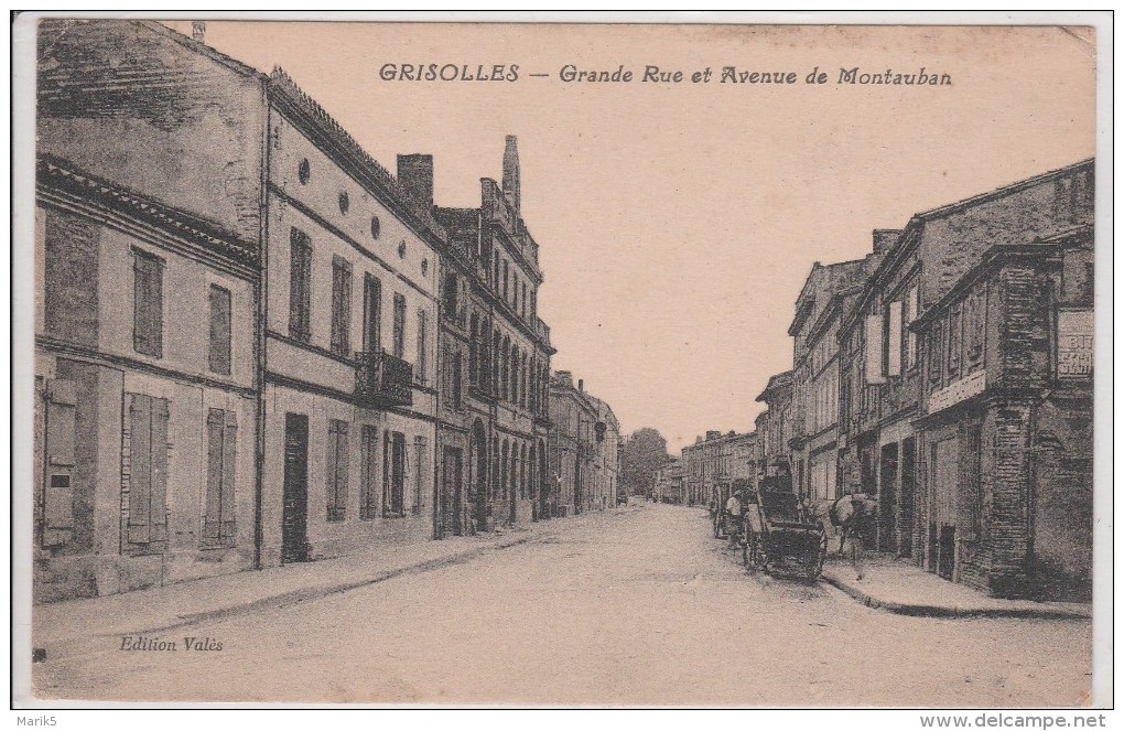 GRISOLLES - Gde Rue Et Avenue De Montauban - Grisolles