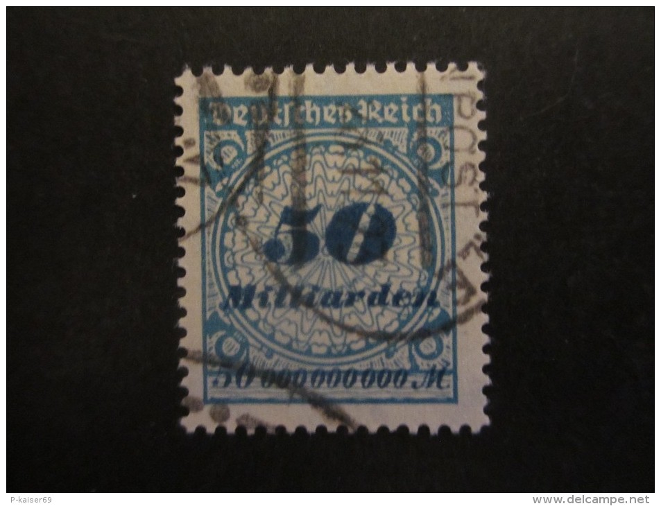 Deutsches Reich 1923, 8. Oktober / 24. November, Freimarken: Wertangaben Im Kreis, Mit Rosettenmuster - Gebraucht