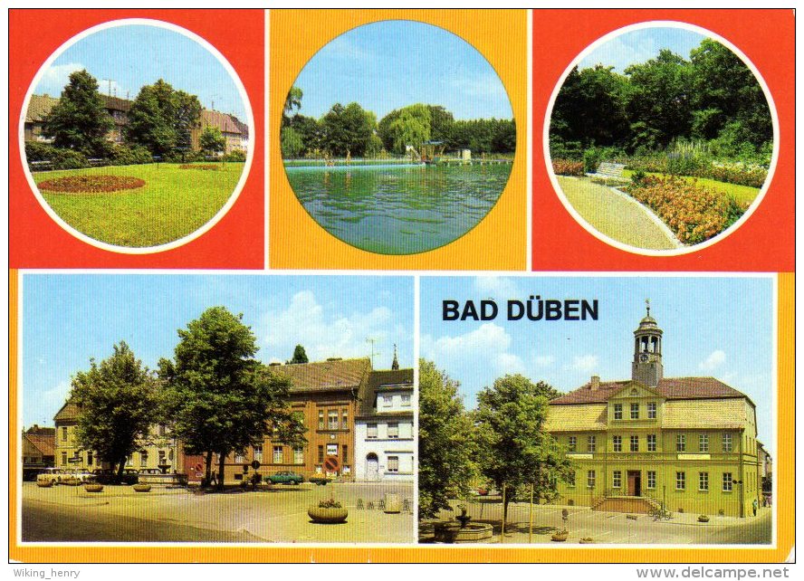Bad Düben - Mehrbildkarte 1 - Bad Dueben