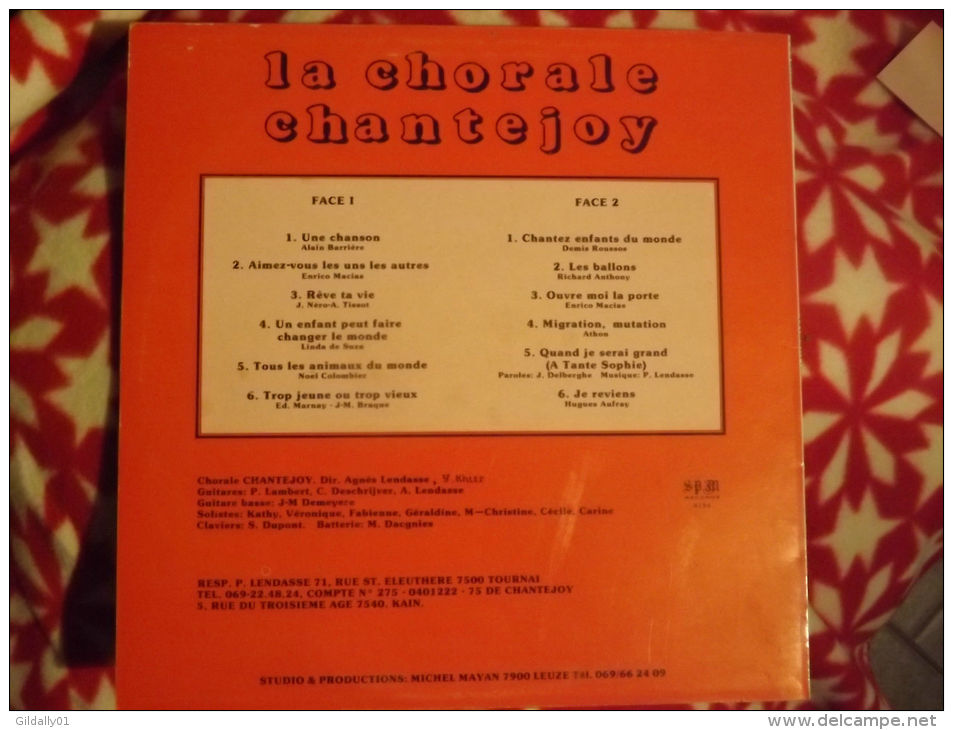 Album 33t/12\".  La Chorale CHANTEJOY. Une Chanson Pour T'ouvrir Mon Coeur .... - Andere & Zonder Classificatie