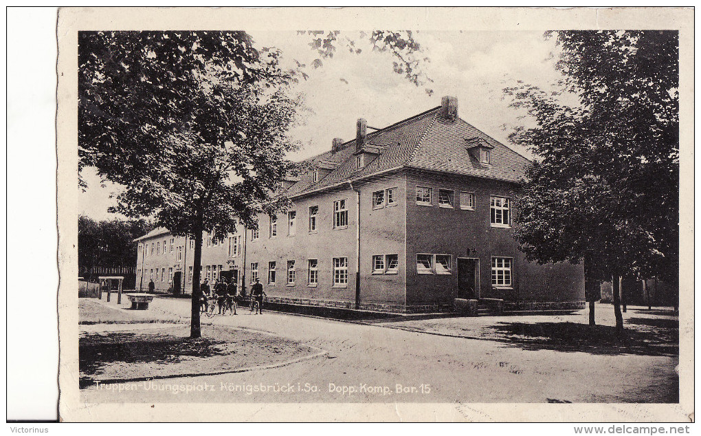 KÖNIGSBRUCK I. Sa. - Truppen Übungsplatz - Dopp. Komp. 15  -  1944 - Koenigsbrueck