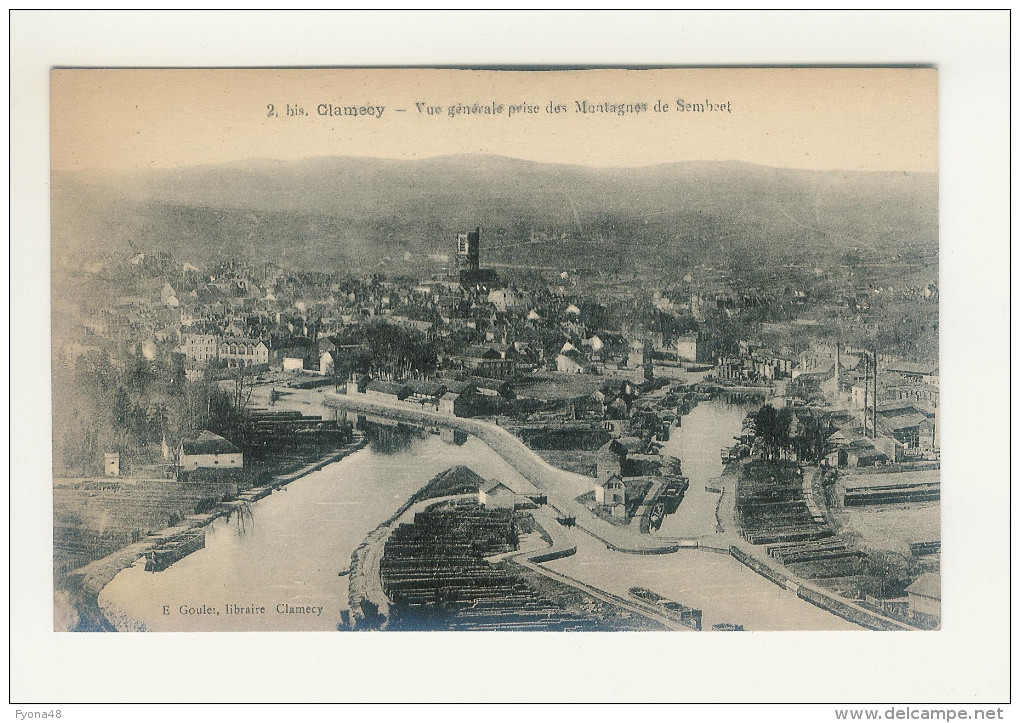 CLAMECY - Vue Générale Prise Des Montagnes De Sembert - Clamecy