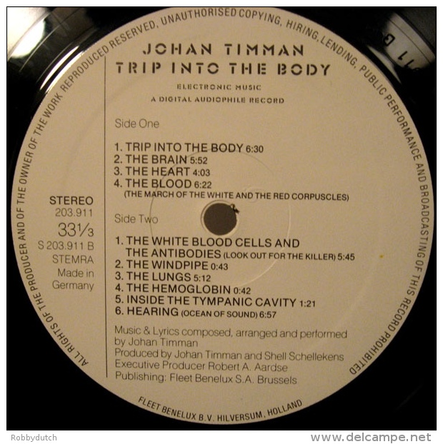 * LP *  JOHAN TIMMAN - TRIP INTO THE BODY (Holland 1981 EX-!!!)