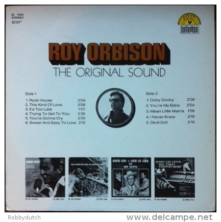 * LP *  ROY ORBISON - THE ORIGINAL SOUND (Germany 1969 EX-!!!) - Rock