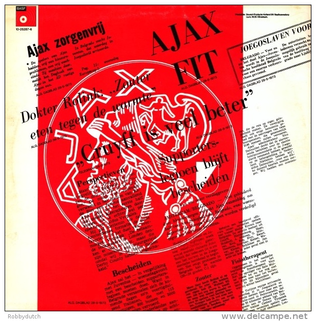 * LP *  AJAX- JUVENTUS (Europacup 1 1973) (Holland 1973 EX!!!) - Habillement, Souvenirs & Autres