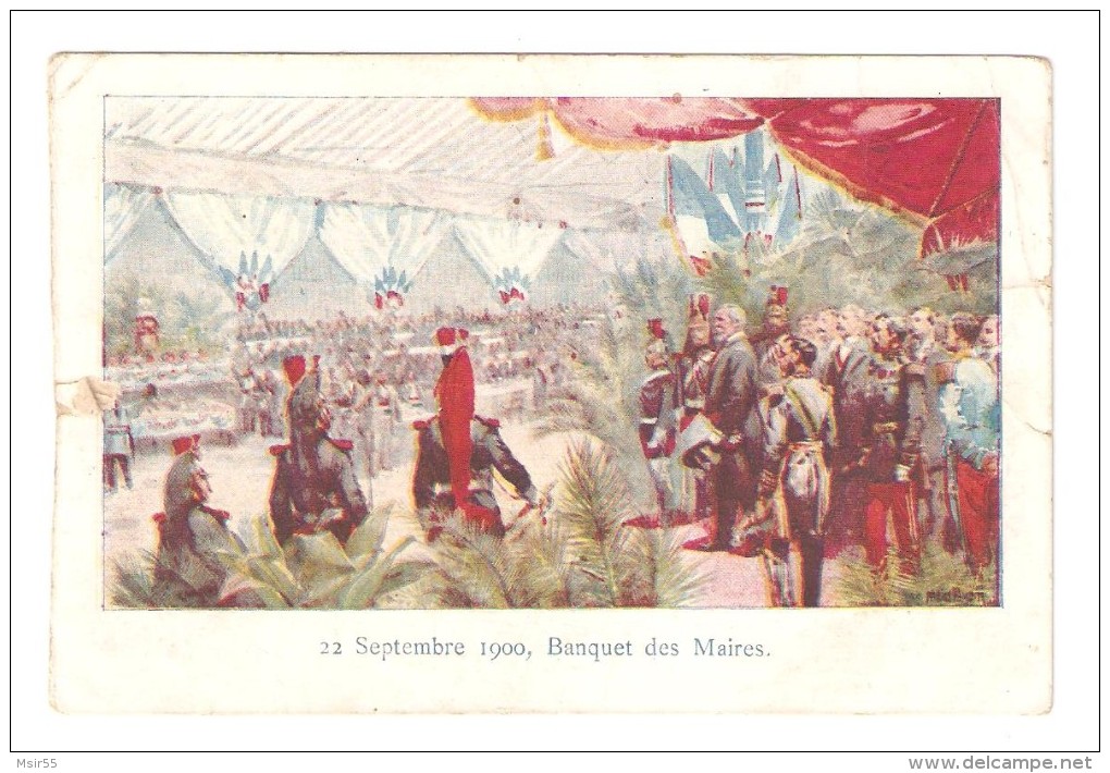 CPA -  FRANCE (75)- PARIS : Banquet  Républicain Des Maires De France  -22 Septembre 1900. - Empfänge