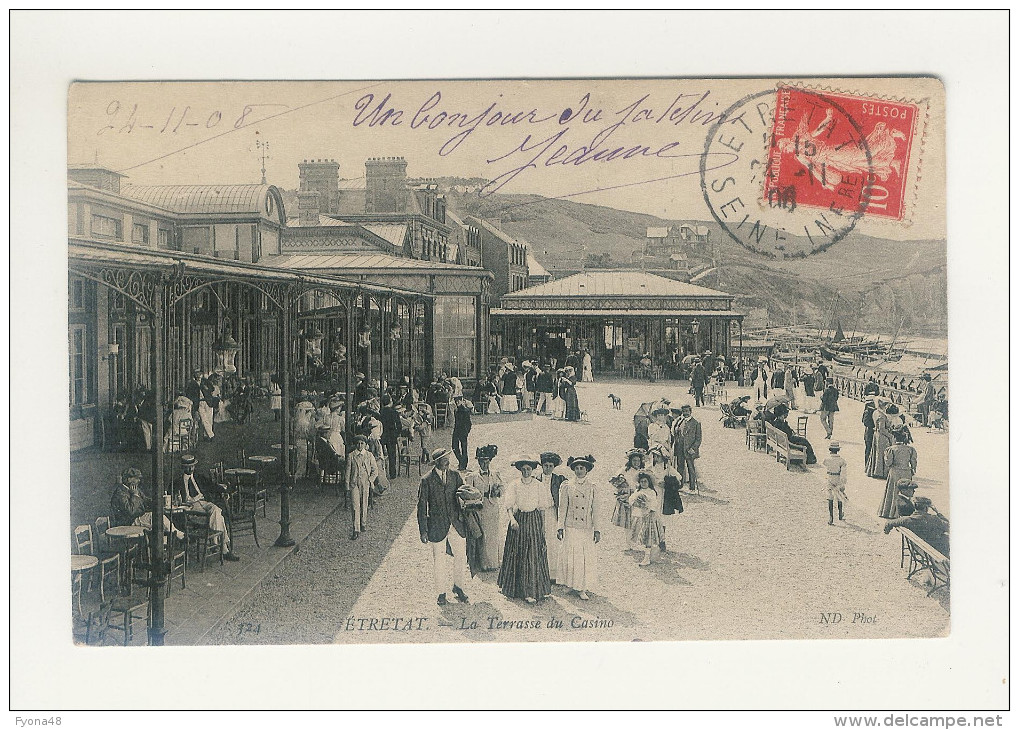 ETRETAT  - Le CASINO: La Terrasse - (Très Animée) - Etretat