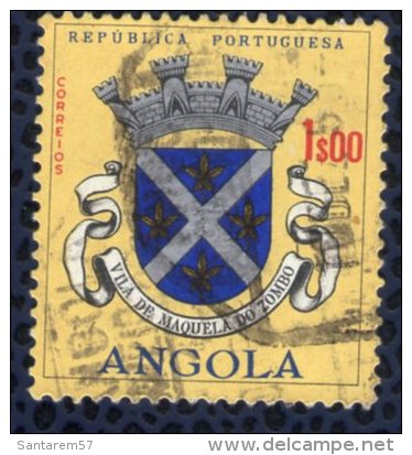 Angola 1963 Oblitéré Rond Used Blason De La Ville Vila De Maquela Do Zombo - Angola