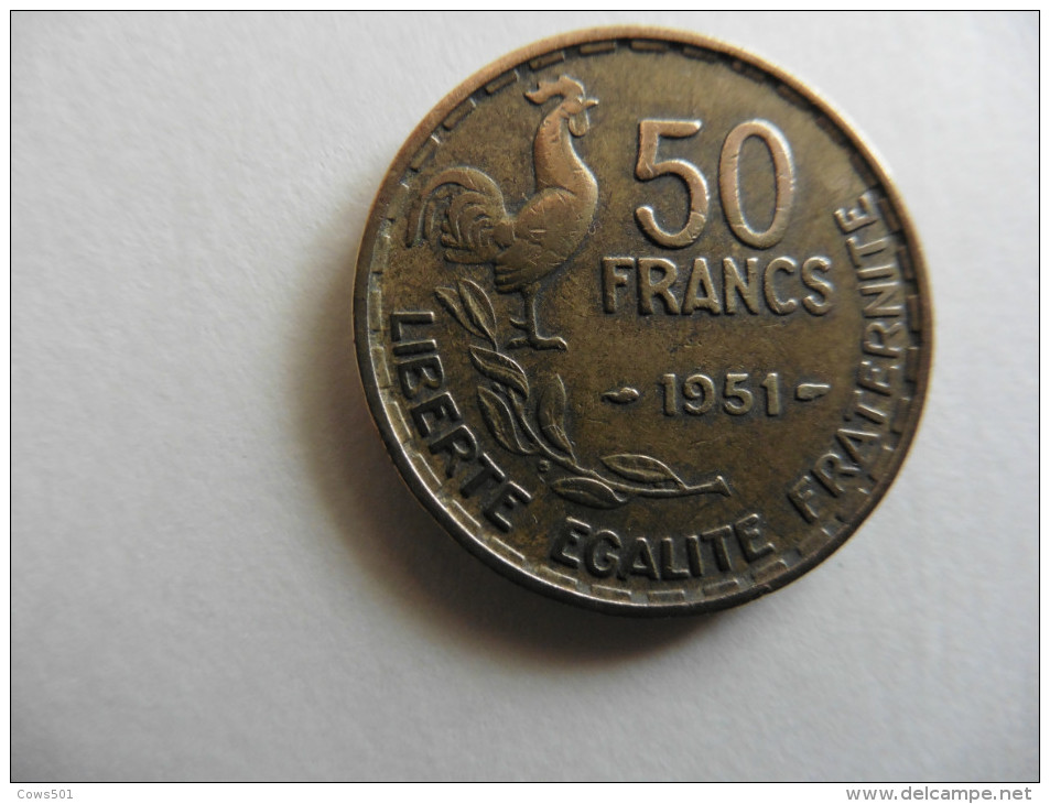 France  :  50  Francs Coq  1951 - Autres & Non Classés