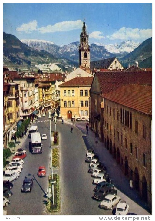 Bolzano - Piazza Domenicani Verso Il Catinaccio - 43331 - Formato Grande Viaggiata Mancante Di Affrancatura - Bolzano (Bozen)