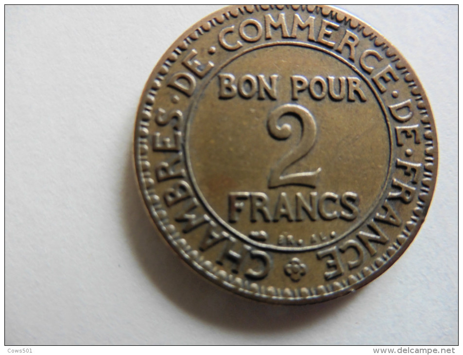 France  : 2 Francs  1925  Chambre De Commerce - Other & Unclassified