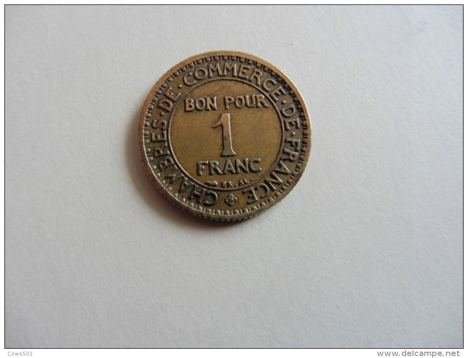 France  : 1  Franc  1922  Chambre De Commerce - Autres & Non Classés