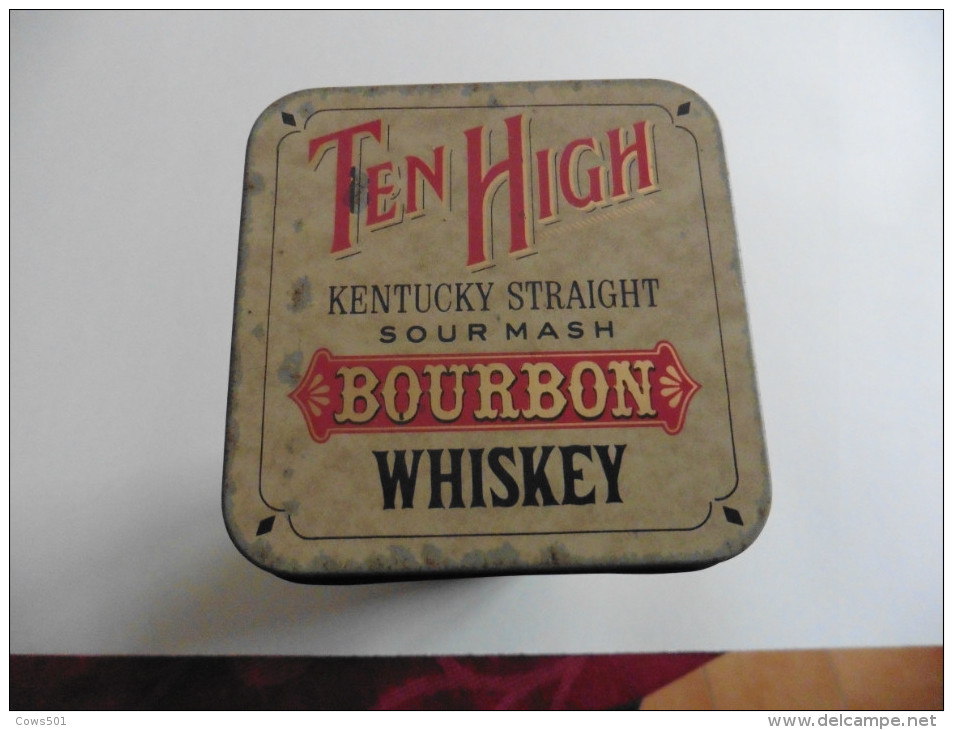 Boïte   à Whiskey  :TEN  HIGH Bourbon - Boîtes/Coffrets
