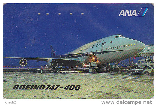 Télécarte Japon / 110-016 - AVIATION - ANA - AVION - BOEING 747 - Japan Airlines Phonecard Telefonkarte - 839 - Avions