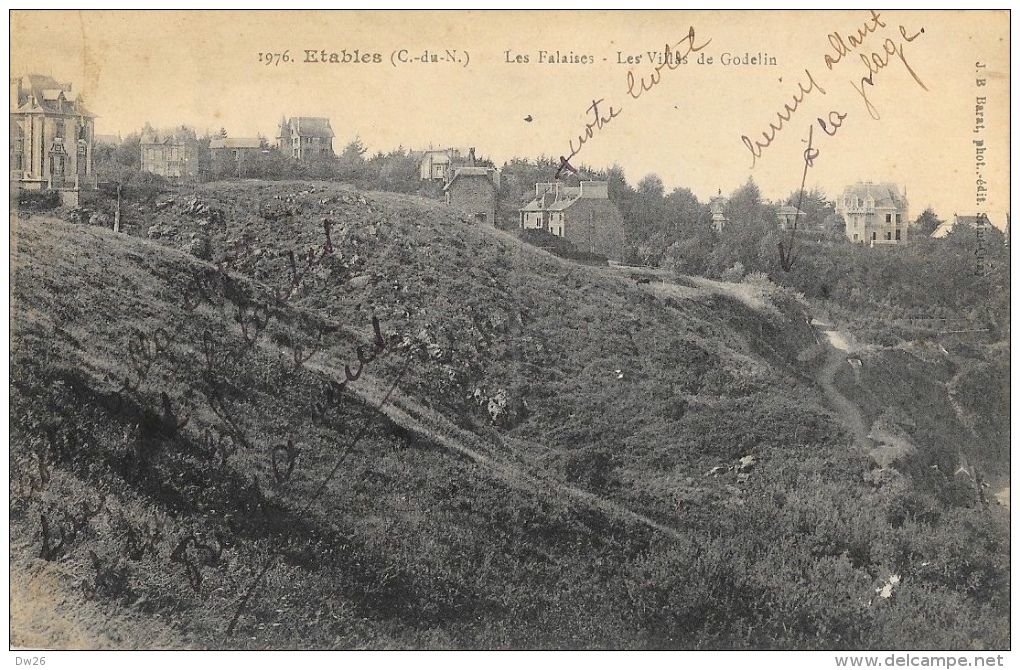 Etables-sur-Mer (Côtes-du-Nord) - Les Falaises - Les Villas De Godelin - Edition J.B. Barat - Etables-sur-Mer