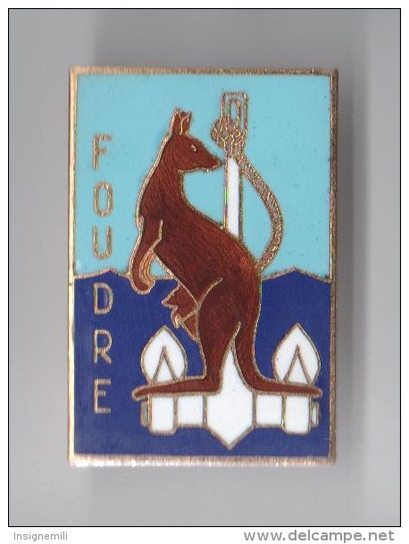 INSIGNE FOUDRE LSD, MARINE, KANGOUROU, émail - A AUGIS - Marine