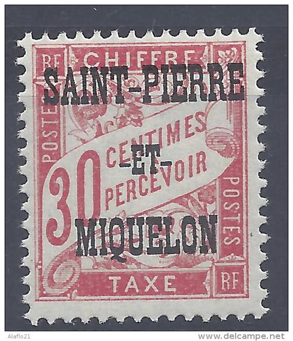 SAINT PIERRE Et MIQUELON - TAXE N° 14 - Neuf Sans Charnière - LUXE - Postage Due