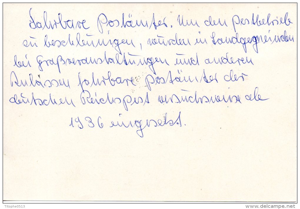 ALLEMAGNE. Timbre De Service à 6p. De 1937 Sur Carte Ayant Circulé En 1938. Hitler. - Briefe U. Dokumente